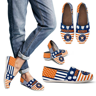 American Flag Houston Astros Casual Shoes