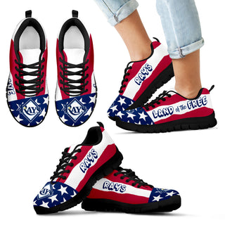 Proud Of American Flag Three Line Tampa Bay Rays Sneakers