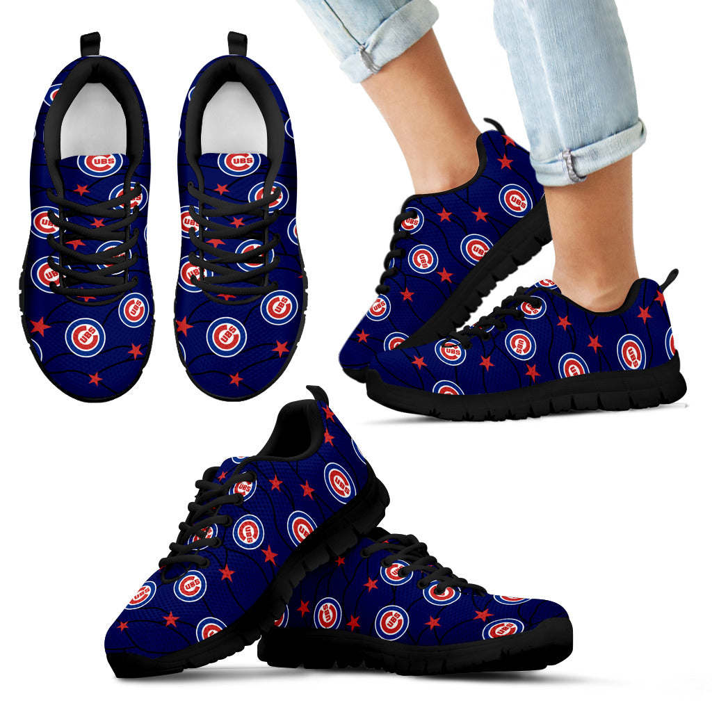 Star Twinkle Night Chicago Cubs Sneakers