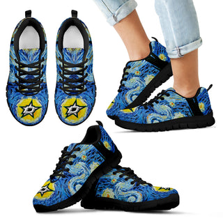 Sky Style Art Nigh Exciting Dallas Stars Sneakers