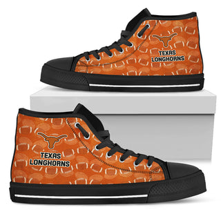 Wave Of Ball Texas Longhorns High Top Shoes