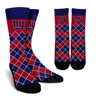 Gorgeous New York Giants Argyle Socks