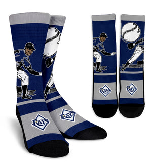 Talent Player Fast Cool Air Comfortable Tampa Bay Rays Socks