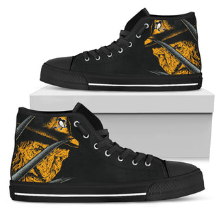 Pittsburgh Penguins Nightmare Freddy Colorful High Top Shoes