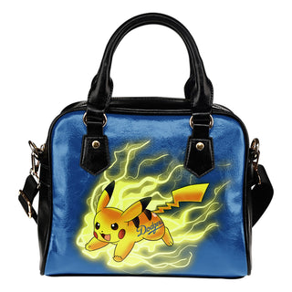 Pikachu Angry Moment Los Angeles Dodgers Shoulder Handbags