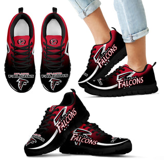 Mystery Straight Line Up Atlanta Falcons Sneakers