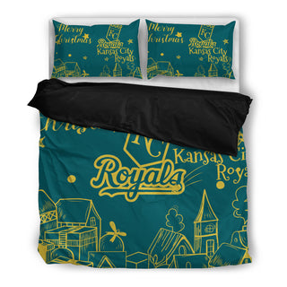 Nice Present Comfortable Christmas Kansas City Royals Bedding Sets