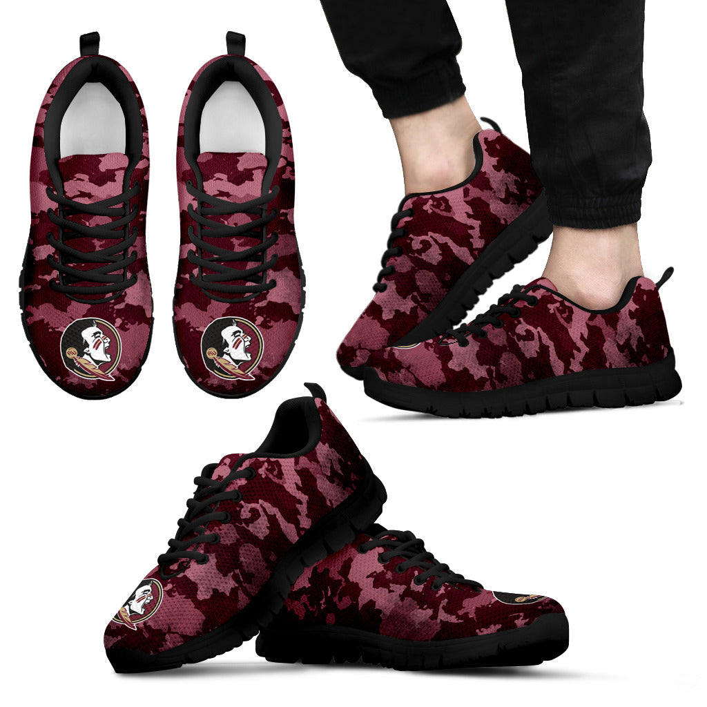 Arches Top Fabulous Camouflage Background Florida State Seminoles Sneakers