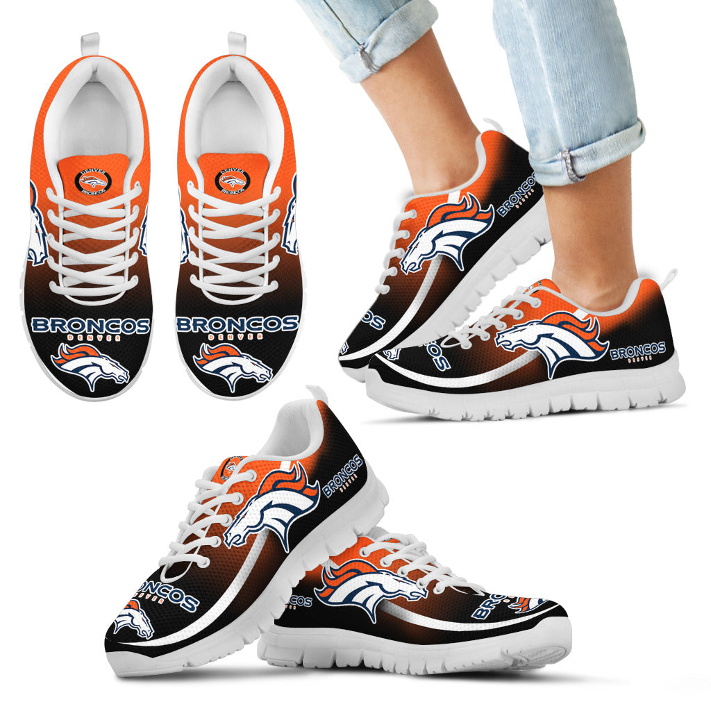 Mystery Straight Line Up Denver Broncos Sneakers