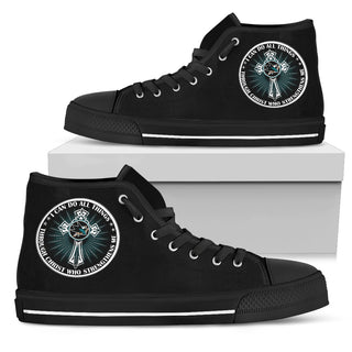 I Can Do All Things Through Christ Who Strengthens Me San Jose Sharks High Top Shoes