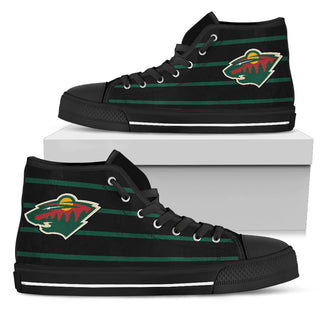 Edge Straight Perfect Circle Minnesota Wild High Top Shoes