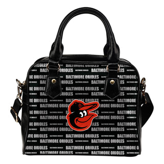 Nice Little Logo Baltimore Orioles Shoulder Handbags