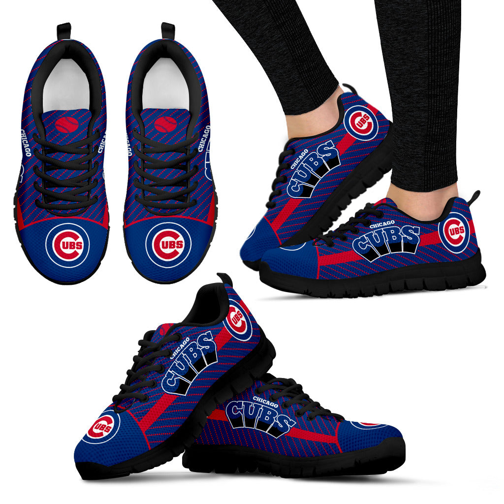 Lovely Stylish Fabulous Little Dots Chicago Cubs Sneakers