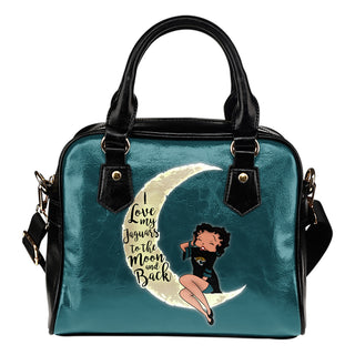 BB I Love My Jacksonville Jaguars To The Moon And Back Shoulder Handbags Women Purse