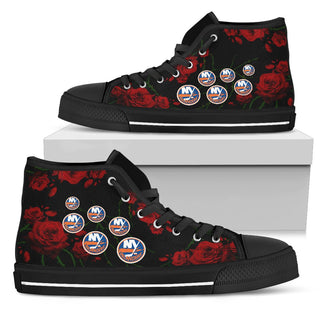 Lovely Rose Thorn Incredible New York Islanders High Top Shoes