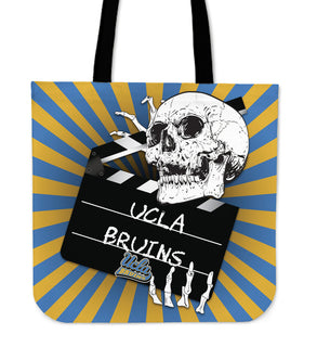 Clapper Film Skull UCLA Bruins Tote Bags