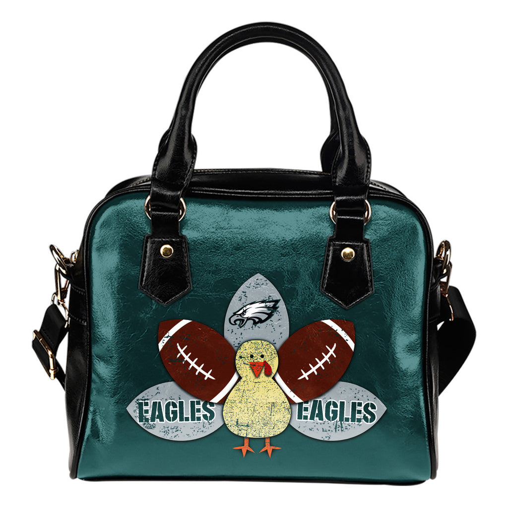 Thanksgiving Philadelphia Eagles Shoulder Handbags - Best Funny Store