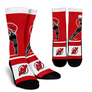 Talent Player Fast Cool Air Comfortable New Jersey Devils Socks