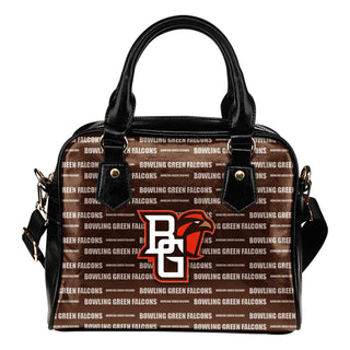 Nice Little Logo Bowling Green Falcons Shoulder Handbags