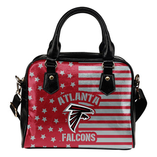 Twinkle Star With Line Atlanta Falcons Shoulder Handbags