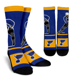 Talent Player Fast Cool Air Comfortable St. Louis Blues Socks
