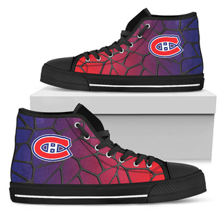 Colors Air Cushion Montreal Canadiens Gradient High Top Shoes