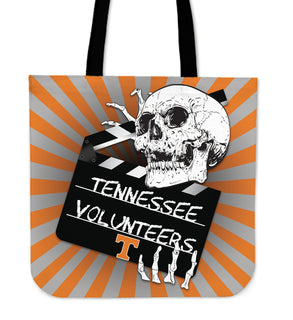 Clapper Film Skull Tennessee Volunteers Tote Bags