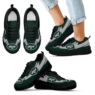 Three Amazing Good Line Charming Logo New York Jets Sneakers