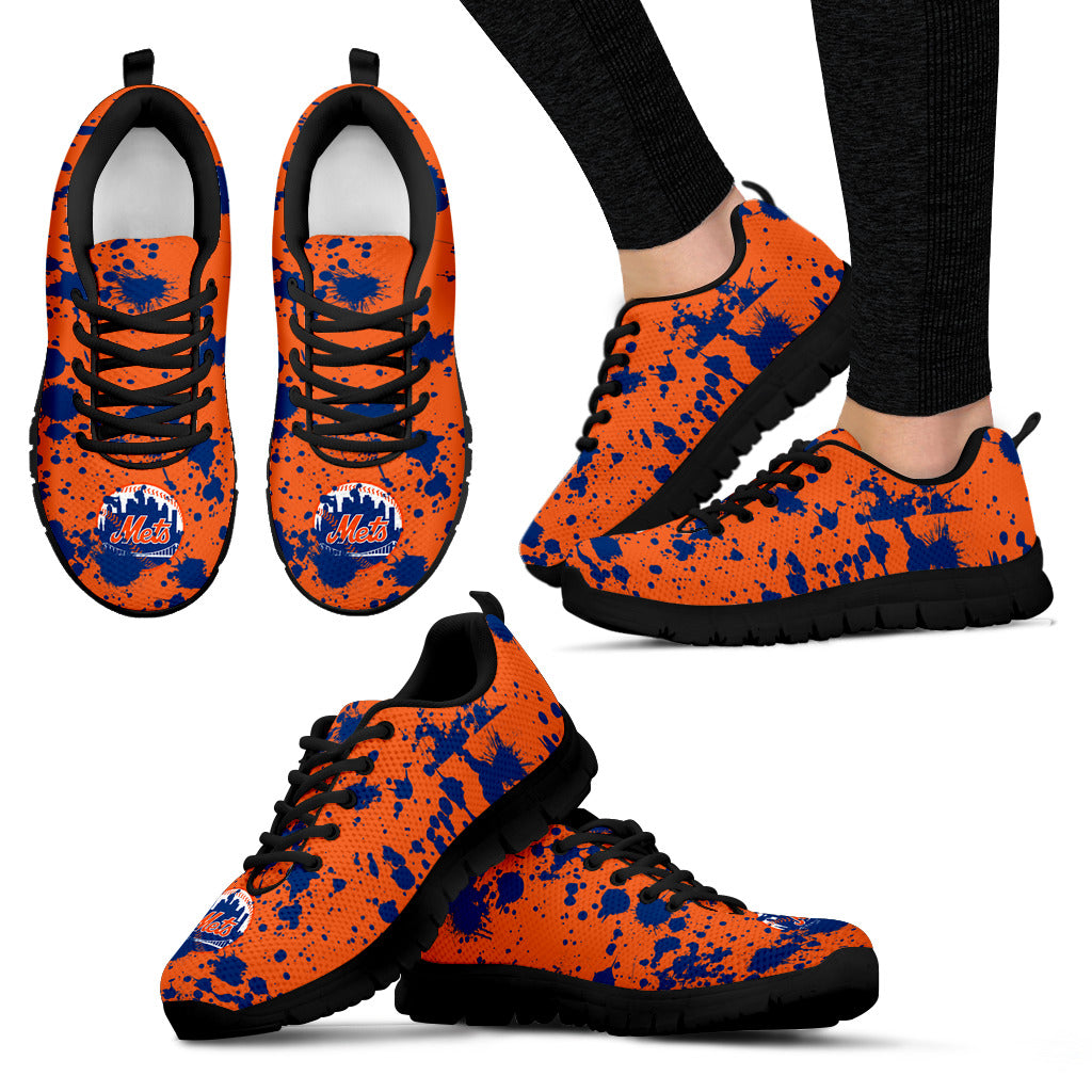 Splatters Watercolor New York Mets Sneakers