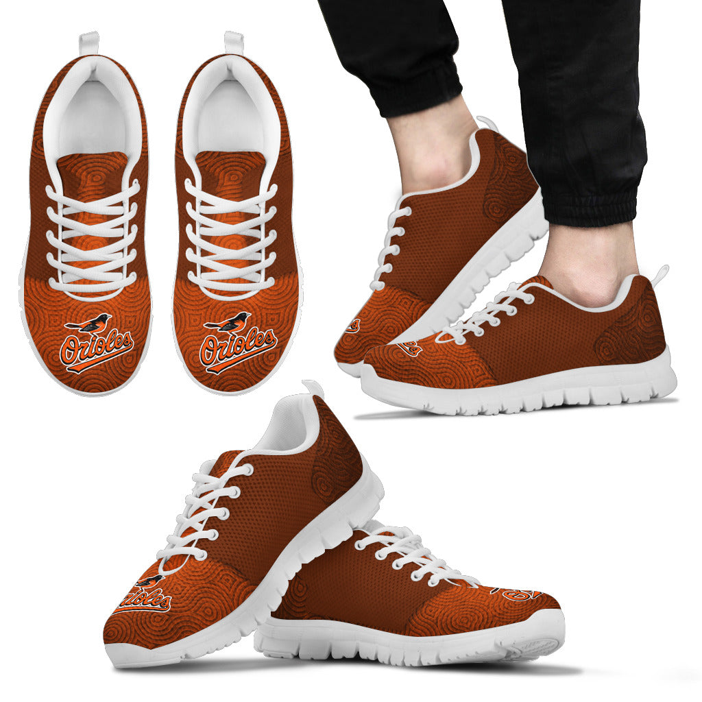 Seamless Line Magical Wave Beautiful Baltimore Orioles Sneakers