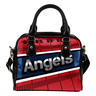 Los Angeles Angels Silver Name Colorful Shoulder Handbags
