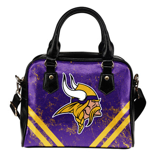 Couple Curves Light Good Logo Minnesota Vikings Shoulder Handbags