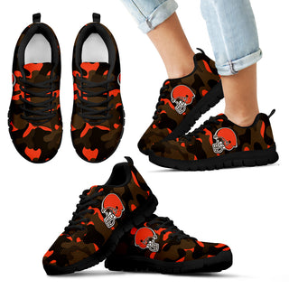 Military Background Energetic Cleveland Browns Sneakers