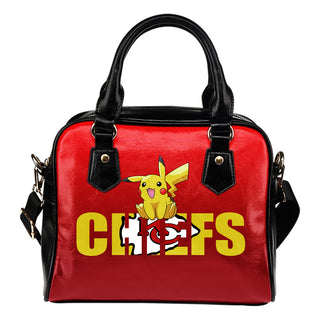 Pokemon Sit On Text Kansas City Chiefs Shoulder Handbags