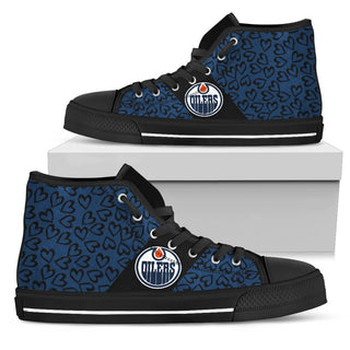 Perfect Cross Color Absolutely Nice Edmonton Oilers High Top Shoes