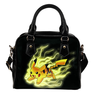 Pikachu Angry Moment Miami Marlins Shoulder Handbags