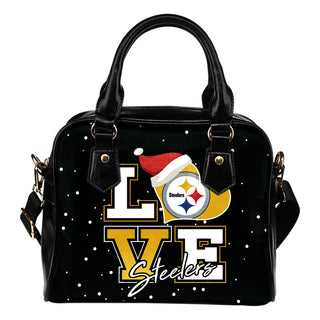 Love Word Christmas Sweet Pittsburgh Steelers Shoulder Handbags