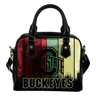 Vintage Silhouette Ohio State Buckeyes Purse Shoulder Handbag