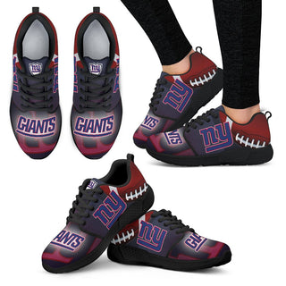 Awesome New York Giants Running Sneakers For Football Fan