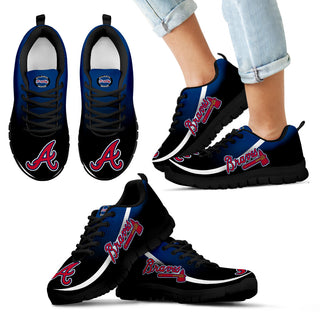 Mystery Straight Line Up Atlanta Braves Sneakers
