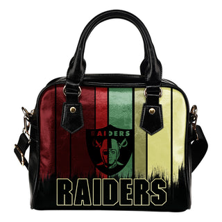 Vintage Silhouette Oakland Raiders Purse Shoulder Handbag