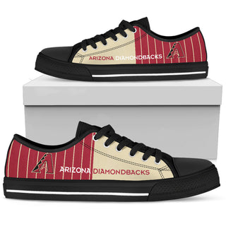 Simple Design Vertical Stripes Arizona Diamondbacks Low Top Shoes