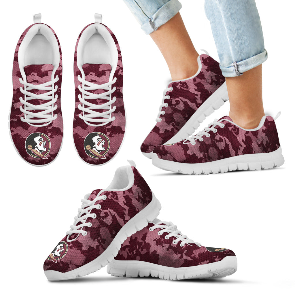 Arches Top Fabulous Camouflage Background Florida State Seminoles Sneakers