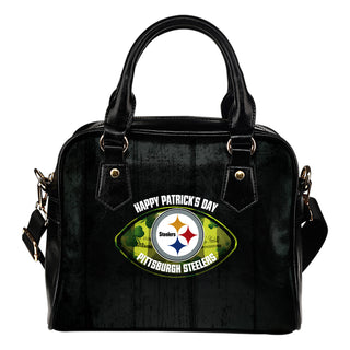 Retro Scene Lovely Shining Patrick's Day Pittsburgh Steelers Shoulder Handbags