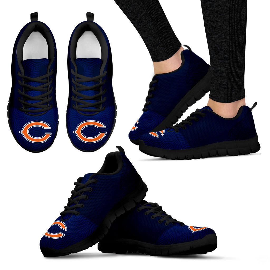 Seamless Line Magical Wave Beautiful Chicago Bears Sneakers