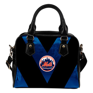 Triangle Double Separate Colour New York Mets Shoulder Handbags