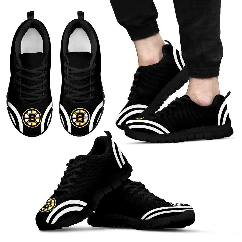 Lovely Curves Stunning Logo Icon Boston Bruins Sneakers