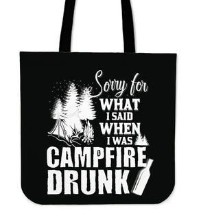 I'm Sorry For What I Said Camping Tote Bags