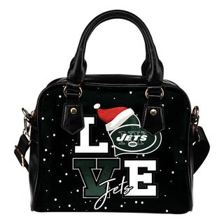 Love Word Christmas Sweet New York Jets Shoulder Handbags