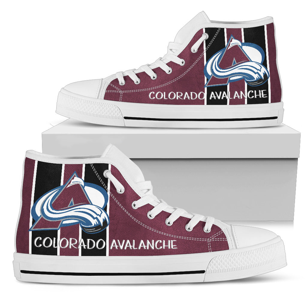 Steaky Trending Fashion Sporty Colorado Avalanche High Top Shoes